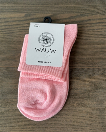 WAUW Glitter socks Light pink